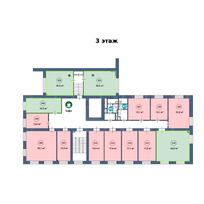 Верхняя Красносельская улица, 17Ас1Б - Аренда офиса: 30.20 кв.м.