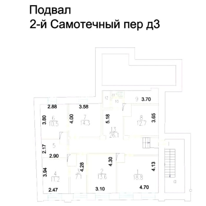 2-й Самотечный переулок, 3 - Продажа здания: 473.20 кв.м.