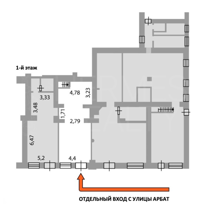 Арбат улица, 32 - Аренда здания: 97.14 кв.м.