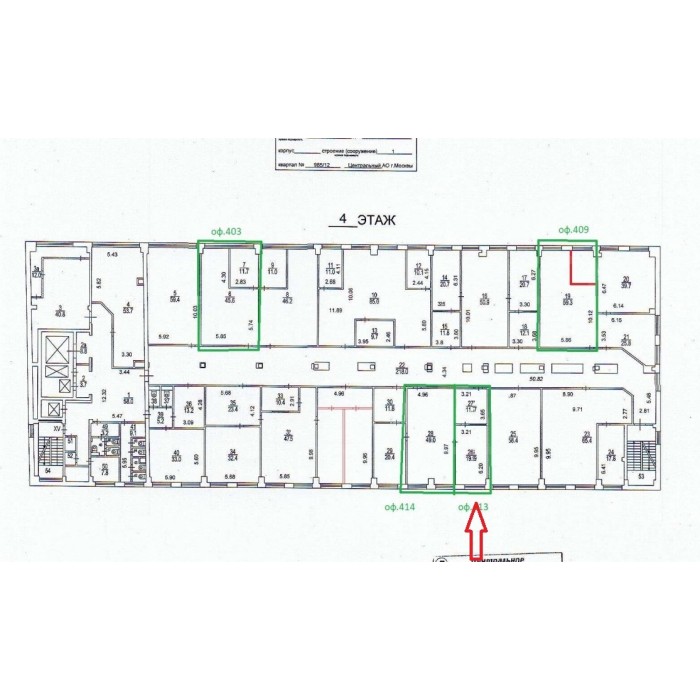 3-й Красносельский переулок, 21с1 - Аренда офиса: 32.10 кв.м.