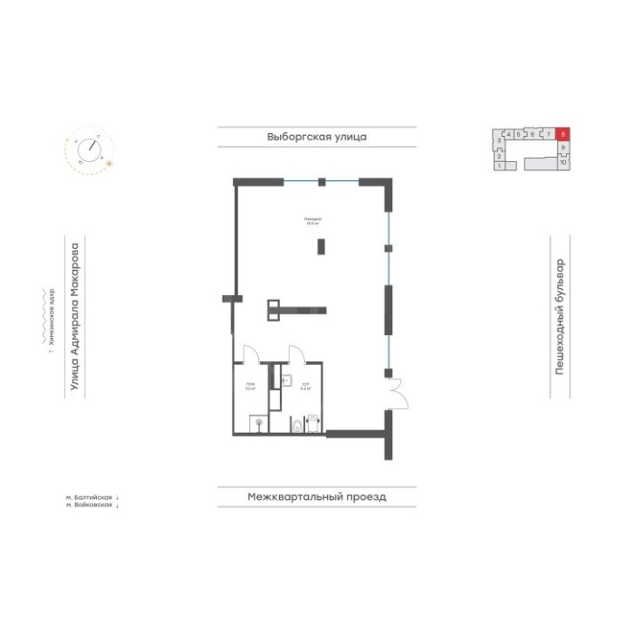 Адмирала Макарова улица, 1 - Продажа здания: 108.10 кв.м.
