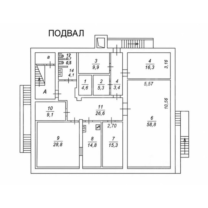Верхняя Красносельская улица, 20с1 - Аренда помещения свободного назначения: 652.00 кв.м.