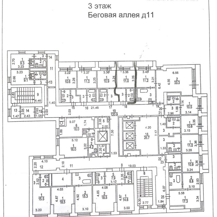 Беговая аллея, 11 - Продажа здания: 8615.20 кв.м.