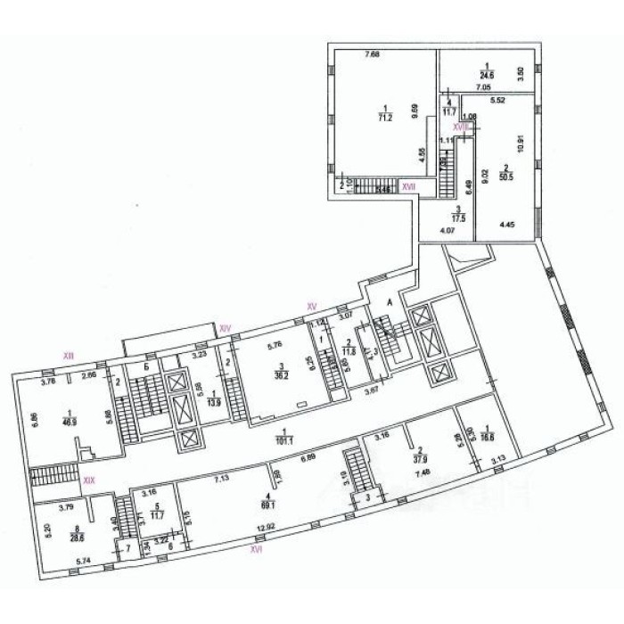 Руновский переулок улица, 10С1 - Аренда офиса: 1117.00 кв.м.