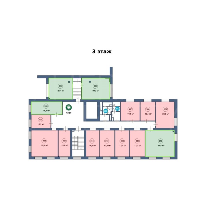 Верхняя Красносельская улица, 17Ас1Б - Аренда офиса: 25.40 кв.м.