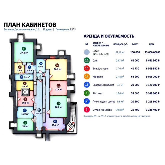 Большая Дорогомиловская улица, 11 - Продажа офисного здания: 210.00 кв.м.