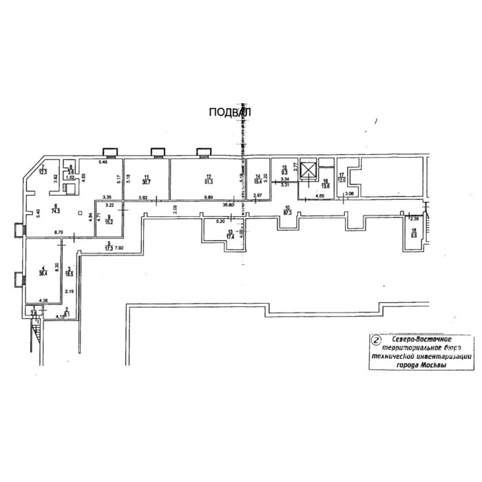 Трифоновская улица, 12 - Аренда помещения свободного назначения: 1215.50 кв.м.