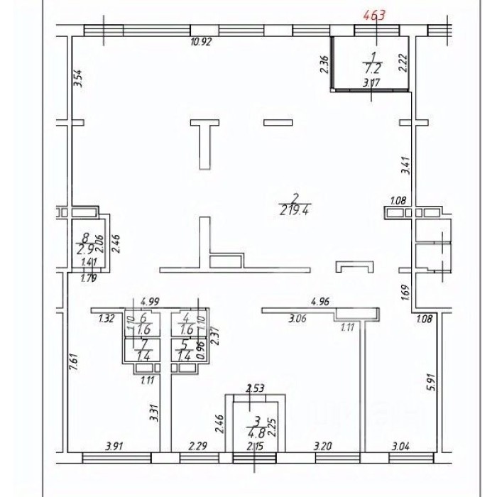 Березовая аллея, 19к3 - Аренда помещения свободного назначения: 240.00 кв.м.
