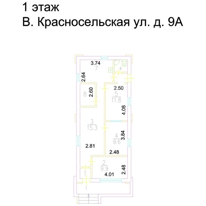 Верхняя Красносельская улица, 9А - Продажа здания: 64.50 кв.м.