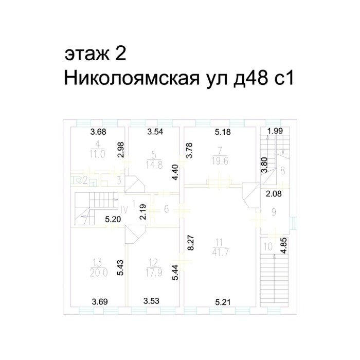Николоямская улица, 48с1 - Продажа здания: 1516.10 кв.м.