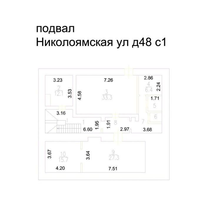 Николоямская улица, 48с1 - Продажа здания: 1516.10 кв.м.