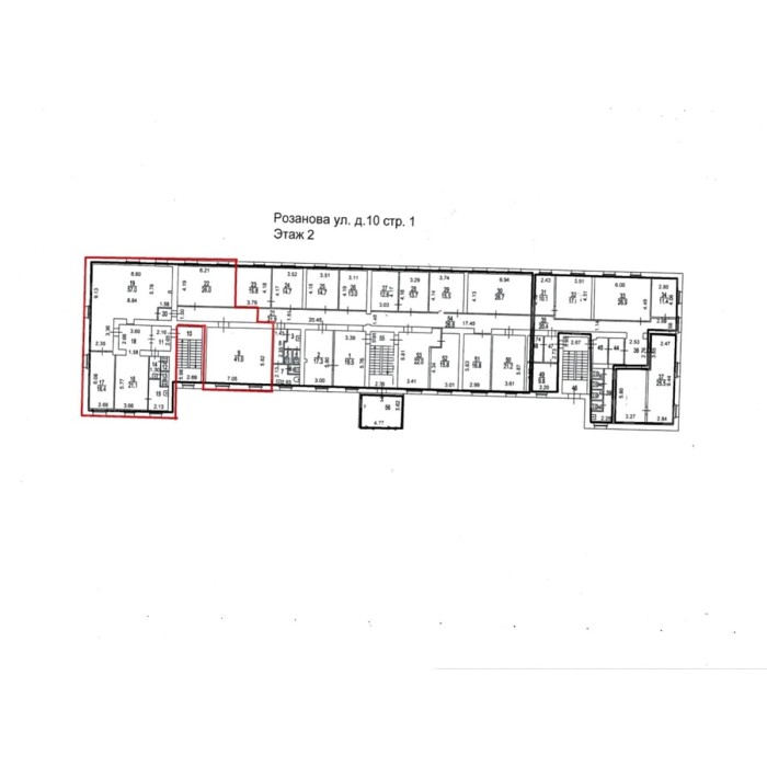 Розанова улица, 10с1 - Аренда офиса: 205.00 кв.м.