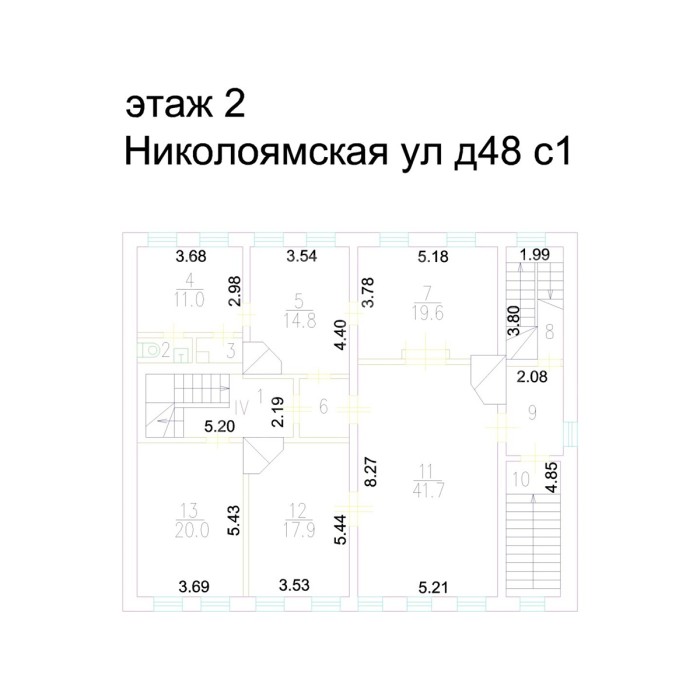 Николоямская улица, 48с2 - Продажа здания: 1516.00 кв.м.