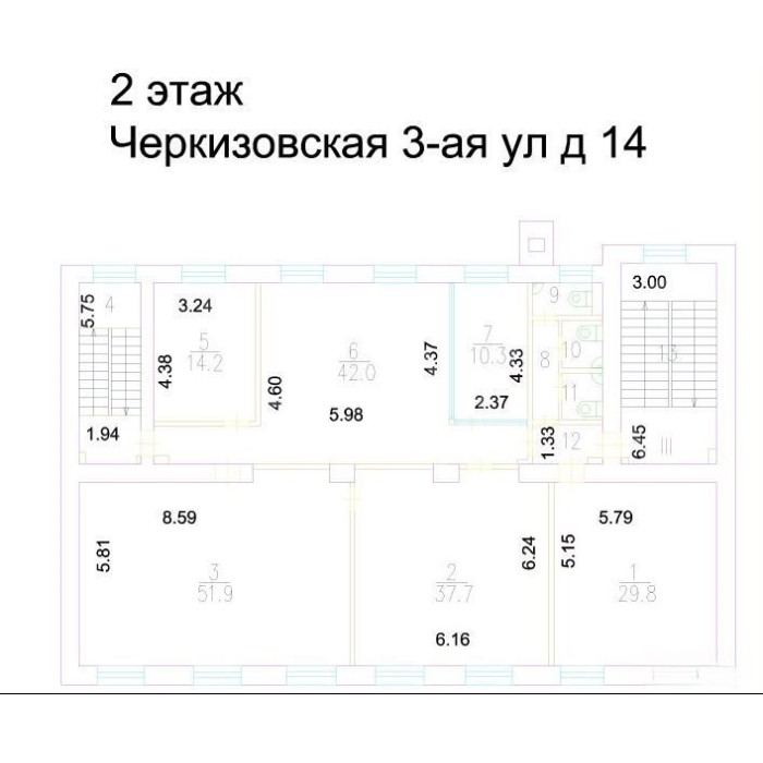 3-я Черкизовская улица, 14 - Продажа здания: 1125.80 кв.м.