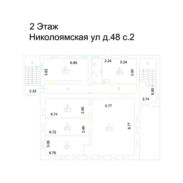 Николоямская улица, 48с2 - Продажа здания: 1516.00 кв.м.
