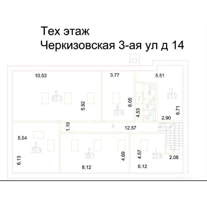 3-я Черкизовская улица, 14 - Продажа здания: 1125.80 кв.м.