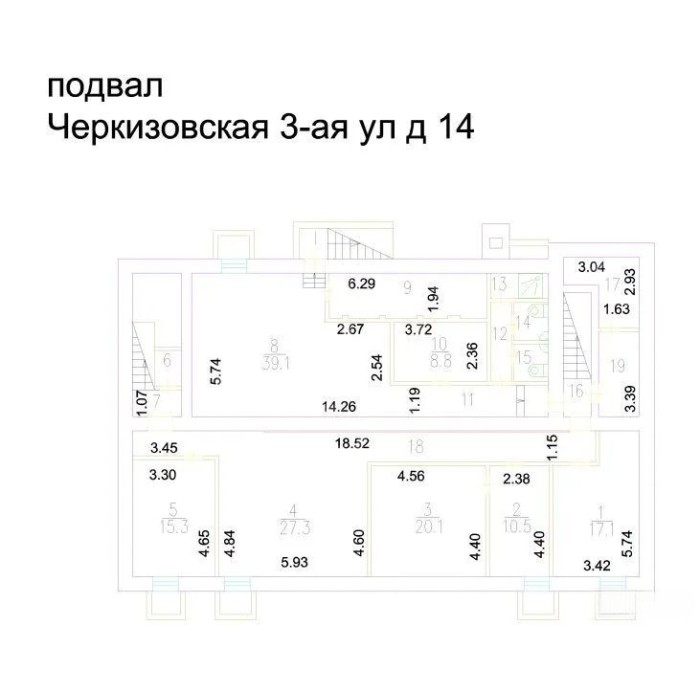 3-я Черкизовская улица, 14 - Продажа здания: 1125.80 кв.м.