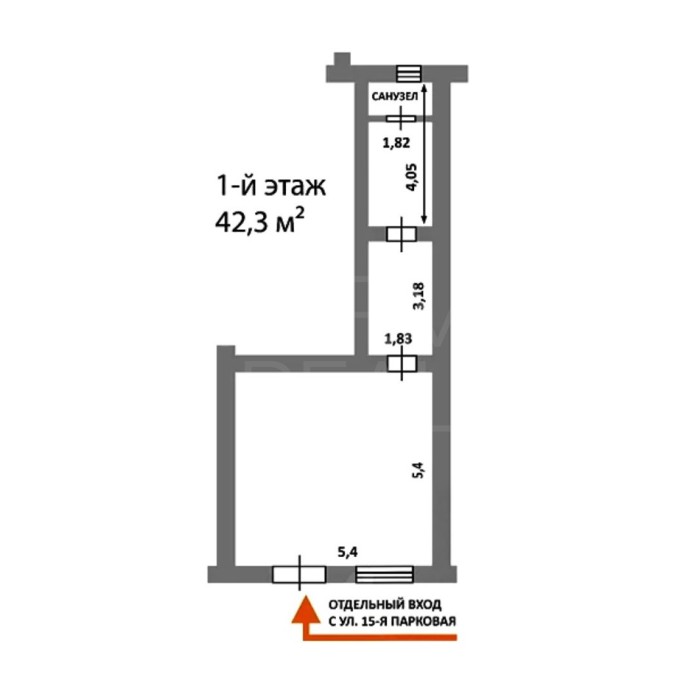 15-я Парковая улица, 44к1 - Аренда здания: 42.30 кв.м.