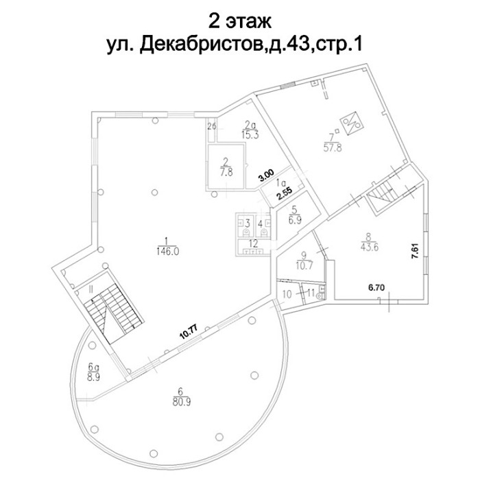 Декабристов улица, 43с1 - Продажа здания: 943.90 кв.м.