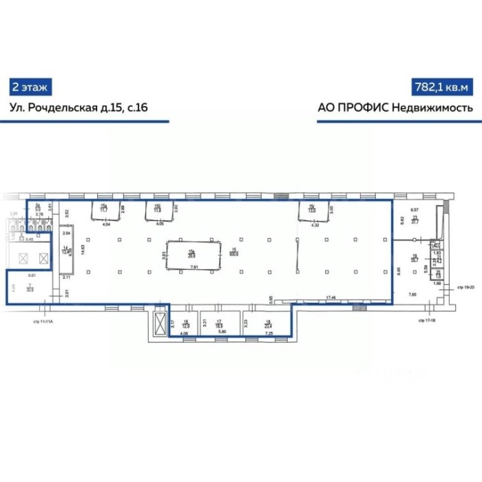Рочдельская улица, 15к16 - Аренда офиса: 782.10 кв.м.